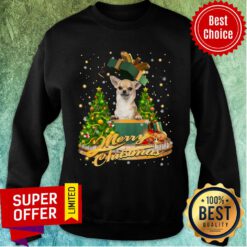 Chihuahua In Box Merry Christmas Sweatshirt