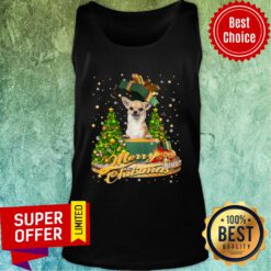 Chihuahua In Box Merry Christmas Tank Top