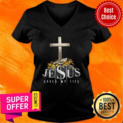 Cross Jesus Saved My Life V-neck