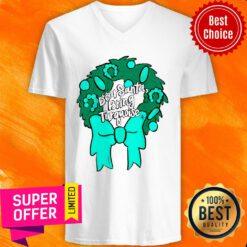 Dear Santa Bring Turquoise Christmas V-neck