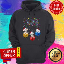 Elephant Merry Christmas Light Led Hoodie