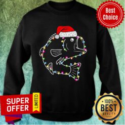 Fish Christmas Lights Led Sweatshirt