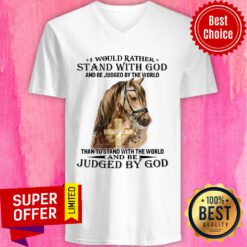 Horse Stand With God Judged By God V-neck