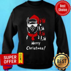 Llama Fa La La La Merry Christmas Sweatshirt