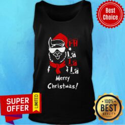 Llama Fa La La La Merry Christmas Tank Top