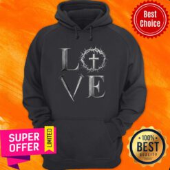 Nice Love Stake Cross Hoodie