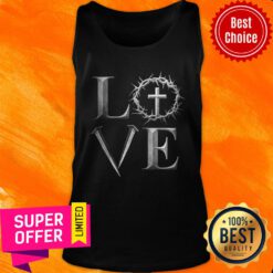 Nice Love Stake Cross Tank Top