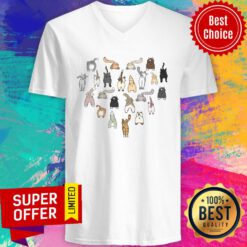 Premium Cat Butt Heart V-neck