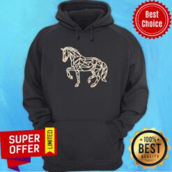 Premium Horse Ornament Wooden Hoodie