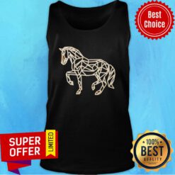 Premium Horse Ornament Wooden Tank Top