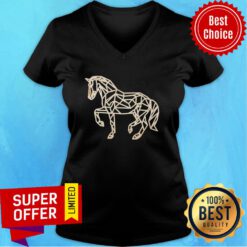 Premium Horse Ornament Wooden V-neck