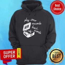 Satan Records Play Your Back Wards 666 Hoodie