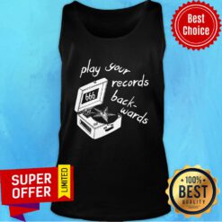 Satan Records Play Your Back Wards 666 Tank Top
