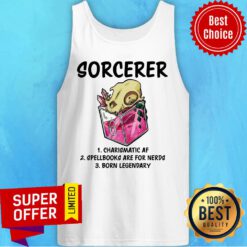 Sorcerer Charismatic Af Spellbooks Are For Nerds Tank Top