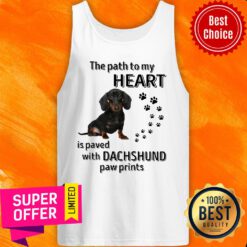 The Path To My Heart Is Paved With Dachshund Paw Prints Tank Top