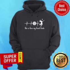 Volleyball This Is How My Heart Beats Hoodie