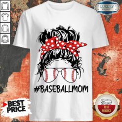 Baseball Mom Life Messy Bun Mom Game Day Shirt
