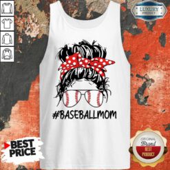 Baseball Mom Life Messy Bun Mom Game Day Tank Top