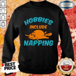 Cat Hobbies Include Napping Sweatshirt