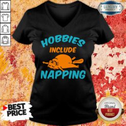 Cat Hobbies Include Napping V-neck