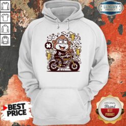 Monkey Motocrosser Banana Hoodie