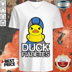 Diabetes Duck Fiabetes V-neck