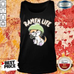 Ramen Life Cat Noodles Japan Kawaii Otaku Tank Top