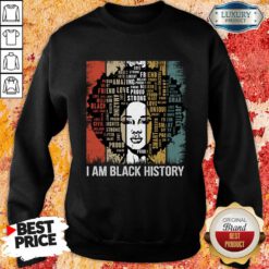 I Am Black History Womens Vintage Sweatshirt