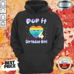 Pop It Birthday Girl 4 Hoodie