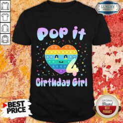 Pop It Birthday Girl 4 Shirt