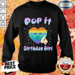 Pop It Birthday Girl 4 Sweatshirt