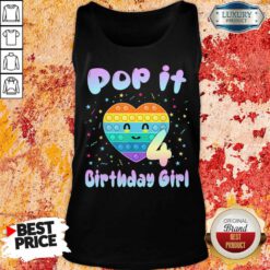 Pop It Birthday Girl 4 Tank Top
