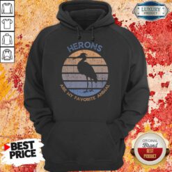 Herons Are My Favorite Animal Vintage Hoodie