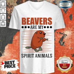 Beavers Are My Spirit Animals V-neck