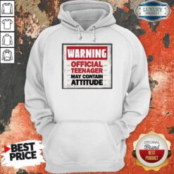 Warning Official Teenager May Contain Attitude Hoodie