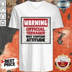 Warning Official Teenager May Contain Attitude V-neck