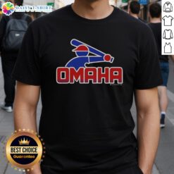 Funny Omaha Retro College Baseball T-Shirt featuring vintage design and vibrant colors perfect for baseball fans.