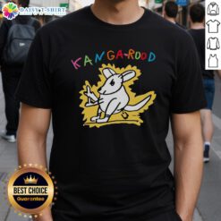 Alt Text: Good Kanga-Rood T-Shirt featuring a colorful kangaroo design on a soft cotton fabric, perfect for casual wear.
