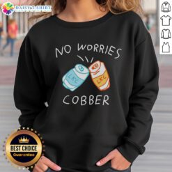 Good No Worries Cobber LKC Cans sweatshirt featuring a stylish design perfect for casual wear.