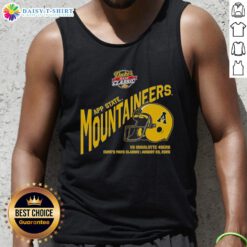 Appalachian State Mountaineers football tank top featuring Dukes Mayo Classic 2025 design, perfect for game day.