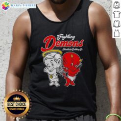Streetwise tank top featuring 'Nice Fighting Inner Demons' graphic, perfect for casual wear and self-expression.