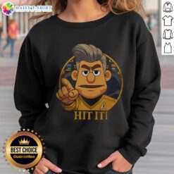 Alt Text: Original Star Trek cartoon sweatshirt featuring Captain parody design, perfect for sci-fi fans and collectors.