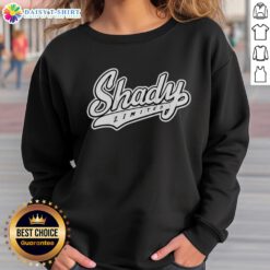 Top Eminem Shady Limited Logo Sweatshirt featuring iconic logo design in a stylish black and white color scheme.