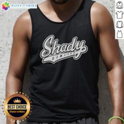 Top Eminem Shady Limited logo tank top featuring iconic design, perfect for fans and casual wear enthusiasts.