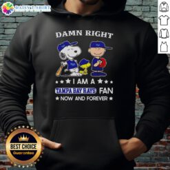Awesome Snoopy and Charlie Brown hoodie for Rays fans, showcasing team spirit and love for baseball.