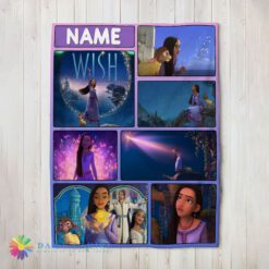 Awesome Disney Cartoon Wish Asha Princess Blanket Fleece Customized Blanket