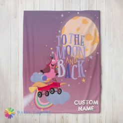 Awesome Disney Inside Out Bing Bong To The Moon And Back Blanket Fleece Customized Blanket