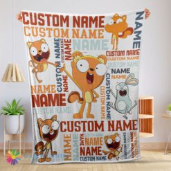 Awesome Disney Kiff Chatterley & Barry Buns Blanket Fleece Customized Blanket