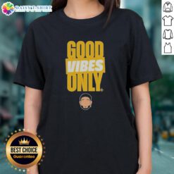 Awesome Eugenio Suarez Seattle Mariners Good Vibes Only Geno ladies tee featuring vibrant design and team colors.