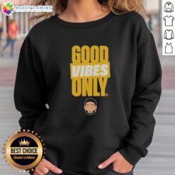 Awesome Eugenio Suarez Seattle Mariners sweatshirt featuring 'Good Vibes Only' design, perfect for fans and casual wear.